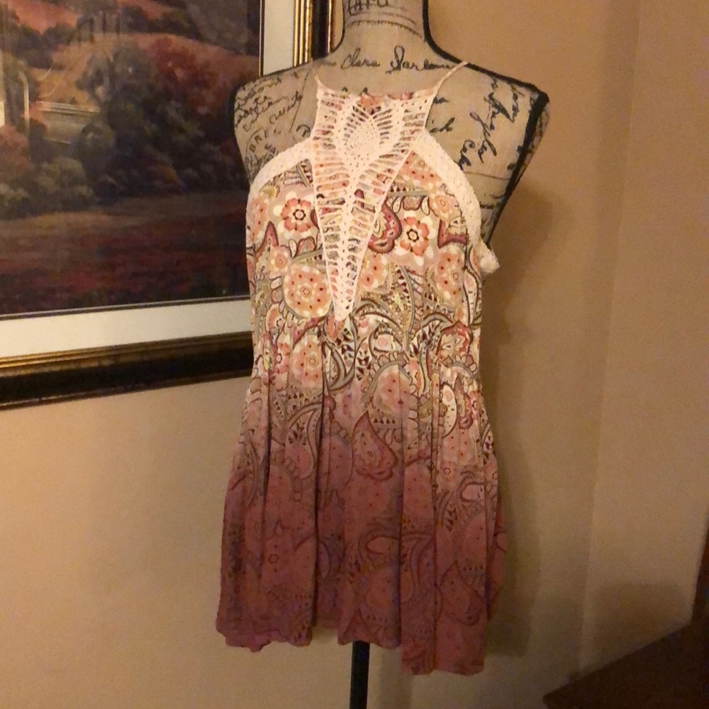 Gimmicks ombré paisley top, size Medium